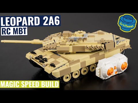 Modern Main Battle Tank  Leopard 2A6 RC - MouldKing 20020 (Speed Build Review)