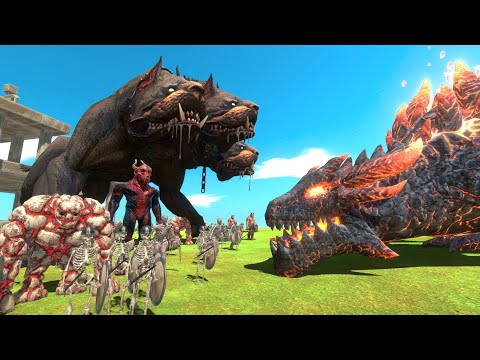 Dragon Infinity War - Defeat Hell Dog | Animal Revolt Battle Simulator