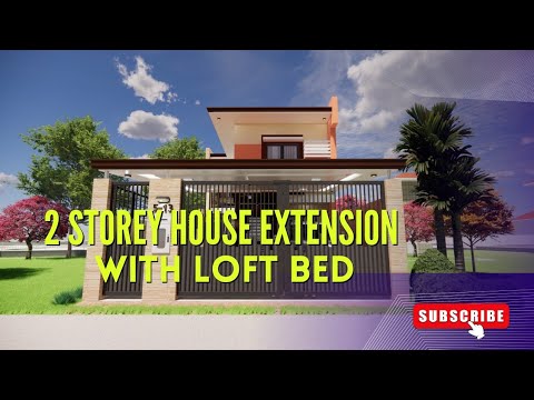 2-Storey 2-Bedroom House with Loft Bed | 3D Animation Tour