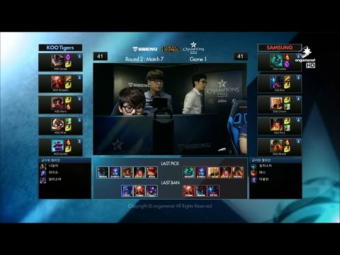 KOO vs SSG Game 1 Highlights - KOO TIGERS vs SAMSUNG GALAXY - Week 7 LCK Champions Korea Summer 2015