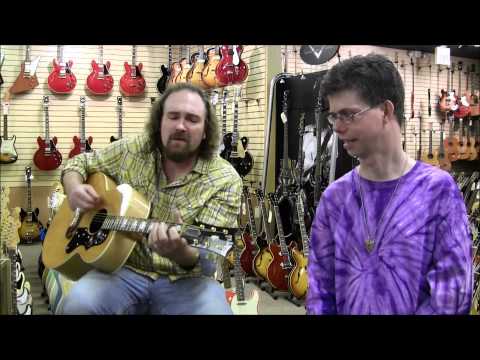 Ted Wulfers dedicates a song to Steve at Norman's Rare Guitars