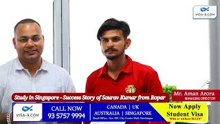 Singapore में अगर Study करनी है तो बस एक नाम याद रखो Singapore Visa King - Aman Arora
