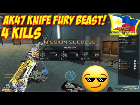 4 Kills @Sub Base Malakas Din Pala Itong AK47 Knife Fury Beast