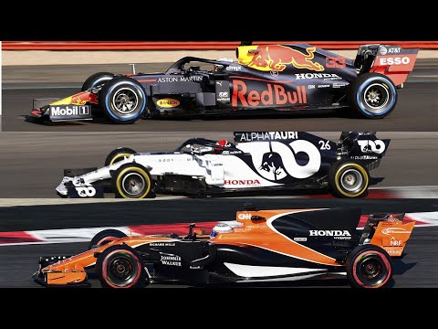 Honda F1 Sound Comparison - RA617H vs RA618H vs RA620H - AlphaTauri RedBull and McLaren