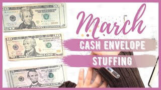 MARCH Cash Envelope Stuffing & Sinking Funds | Low & Inconsistent Income