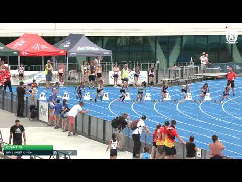 Girls Under 12 100m H9 - 2020 State Combined Events Championships // LAVicTV
