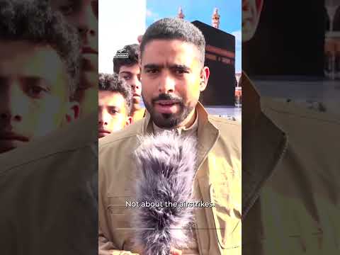 Mass rally in Yemen as Houthis deny targeting Mecca with drone