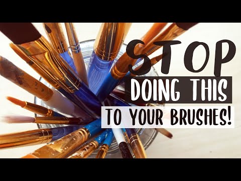 Paintbrush Care for Beginners (+How to Fix Old Brushes!) Tips for New Painters