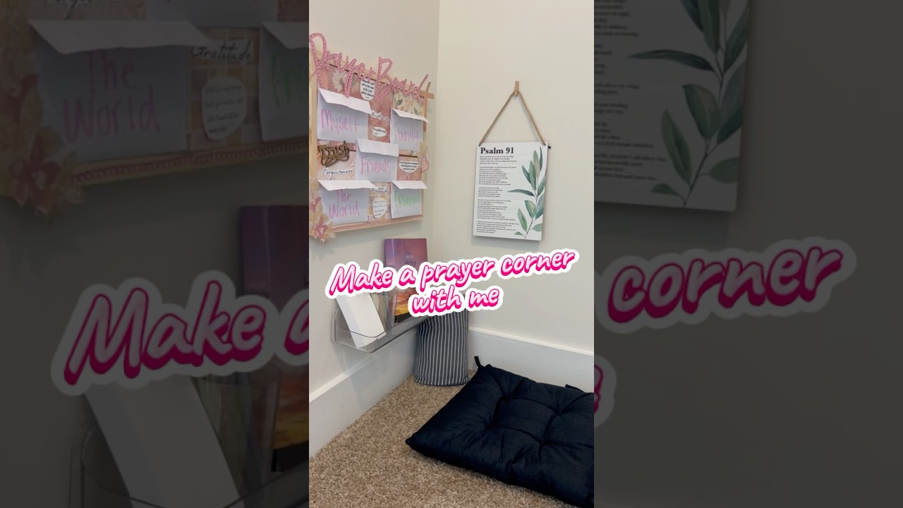 Let’s make a prayer corner✨ #prayercorner #prayerboard #faithbasedchannel #faithstepper #christian