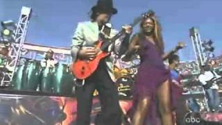 Beyonce &amp; Santana, Oye como va, Super Bowl Medley
