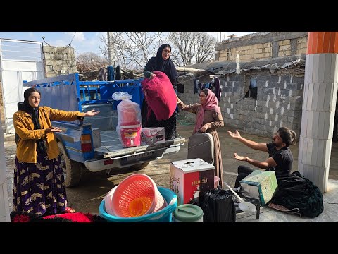 Pourya has rented a house and wants to move things, but her grandmother stops her.