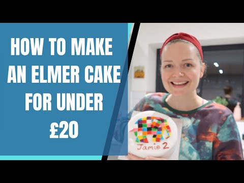How to make an Elmer cake for under £20