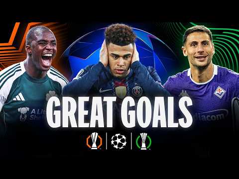 BEST Knockout Phase Play-Off 1st Leg Goals! | Champions League, Europa League, Conference League