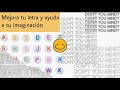 EJERCICOS / PLANAS PARA MEJORAR TU LETRA E INCREMENTAR TU IMAGINACION EJERCICOS / PLANAS PARA MEJORAR TU LETRA E INCREMENTAR TU IMAGINACION