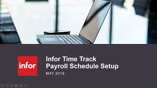 Time Track Payroll Schedules Setup - Details
