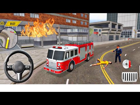 Rescue Fire Truck Simulator 3D - Emergency Firefighter Rescue Game - Android Gameplay #26