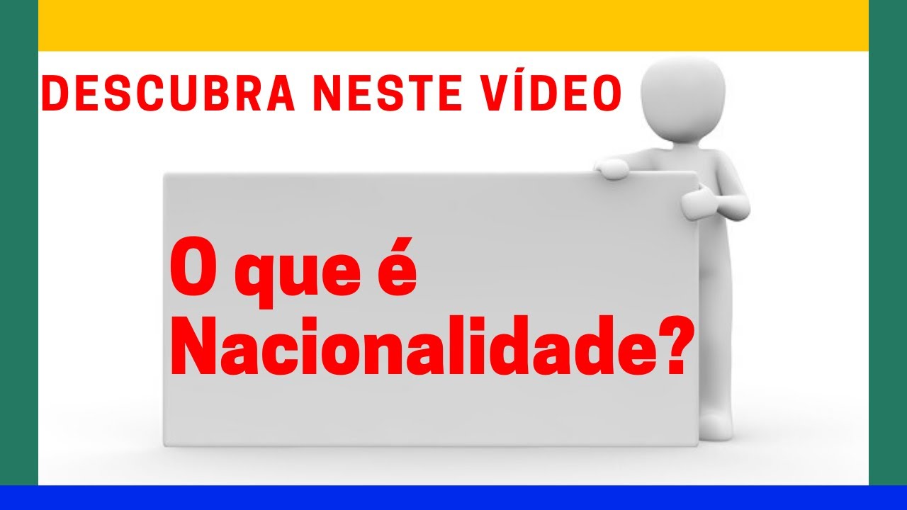 O que é Nacionalidade? É a relação que liga o indivíduo a