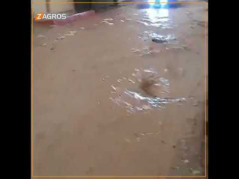 شاهد بالفيديو.. سيول الفيضانات الجارفة تغمر أحياء وأزقة قضاء شنكال 