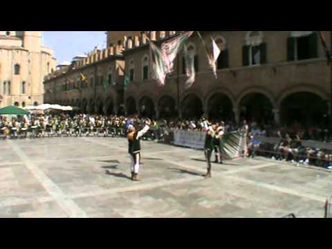 Tenzone Aurea 2013 Ascoli - Coppia Sbandieratori Rione Lama - Oria - Schifone /Matarrelli