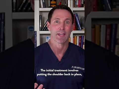 What is the treatment for a shoulder dislocation?