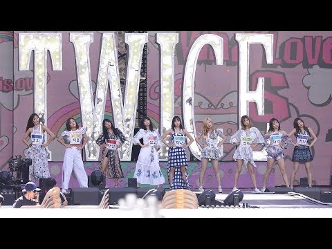 180908 트와이스(TWICE)  Heart Shaker + what is Love 리허설 (Rehearsal) [DMC페스티벌 코뮤웨] 4K 직캠 by 비몽