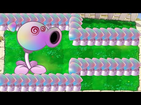99 Scaredy Shroom vs 99 Hypno Shroom vs Gargantuar   Plants vs Zombies Hack Vn