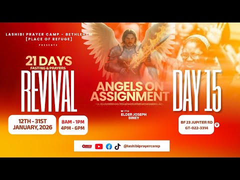 YOU ARE WATCHING THE 21 DAYS REVIVAL SERVICE . DAY 15..PT.1. 26.01.2026