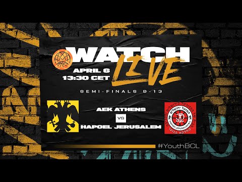 Semi-Finals : AEK Athens v Hapoel Jerusalem | Full Basketball Game | #YouthBCL 2024
