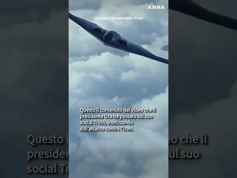 Il video-parodia dell'attacco USA in Iran condiviso da Trump #ansa #news