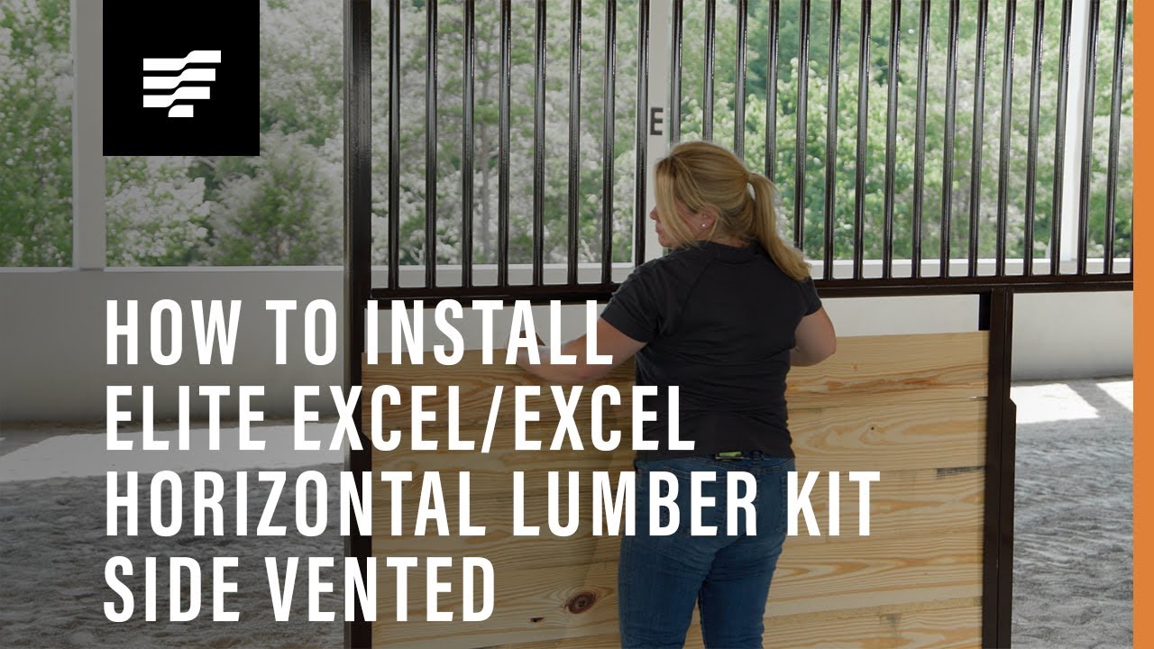 On white image of Tarter ft.s Elite Excel / Excel Horse Stall Lumber Kits