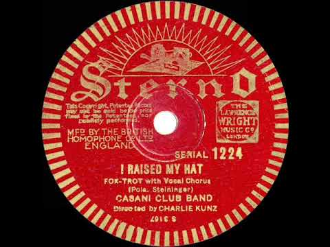 1933 Charlie Kunz - I Raised My Hat (Phyllis Robins, vocal)