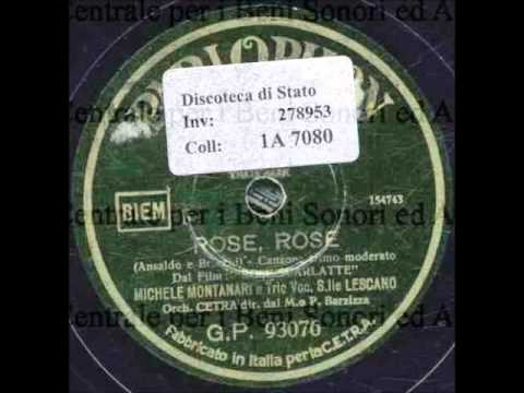 Michele Montanari e Trio Lescano -  Rose, rose (con testo)