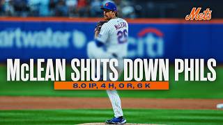 Nolan McLean SHUTS DOWN the Philadelphia Phillies