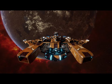 Tau Protector Fleet vs Orks - 4K Quality - Battlefleet Gothic Armada 2