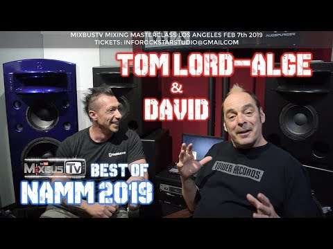 EXCLUSIVE: Tom Lord-Alge & David at NAMM 2019 talk  Marilyn Mason Mechanical Animal