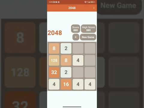 2048 Number Puzzle Game