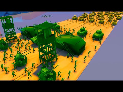 Largest Army Men BRIDGE BATTLE Defense Ever! - Attack on Toys