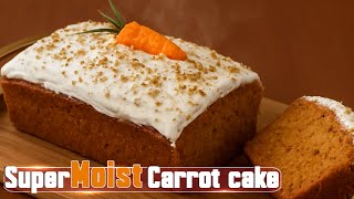 Download lagu Super Moist Carrot Cake 🥕 with Cream Cheese Frosting – So Soft & Irresistible! mp3