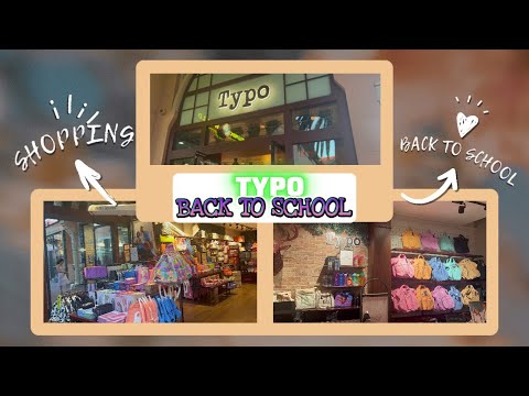Typo Compras de volta às aulas | Papelaria Typi | Vlog de volta às aulas 2023 | Vlogs de Nadia