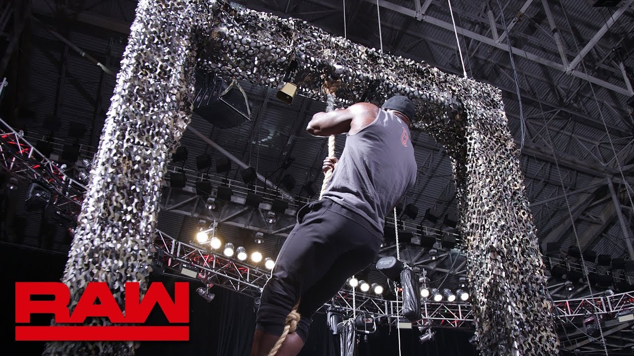 Sami Zayn challenges Bobby Lashley to a military-styled obstacle course: Raw, June 11, 2018