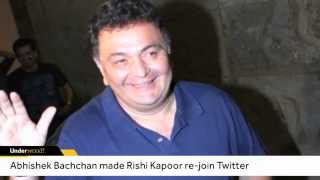 Abhishek Bachchan Made Rishi Kapoor Re join Twitter