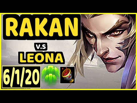 HYLISSANG (RAKAN) vs LEONA - 6/1/20 KDA BOTTOM SUPPORT GAMEPLAY - EUW Ranked MASTER