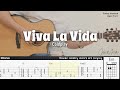 Viva La Vida - Coldplay | Fingerstyle Guitar | TAB + Chords + Lyrics