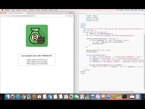 Create a Bitcoin Price Index Watcher in HTML5