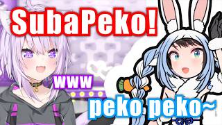 Okayu Turns Subaru Into SubaPeko During Her Hellish Project Stream【Hololive】