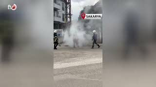 Sakarya’da Trafo Yangınındaki Patlama Paniğe Neden Oldu