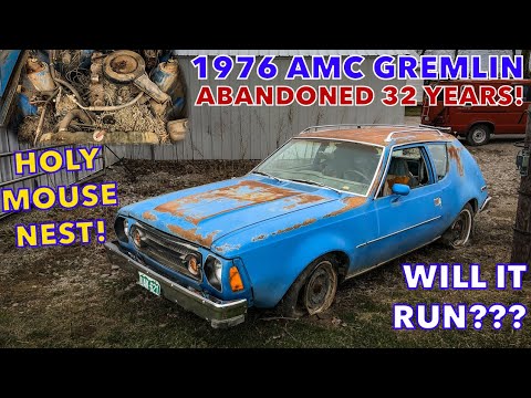 ABANDONED AMC GREMLIN: Will it Run After 32 Years??? Biggest Mouse Nests EVER!!! (With @camracing)