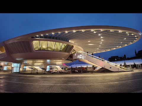 Calatrava's New Train Station in Mons, Belgium (Gare de Mons) - Filmed December 2024