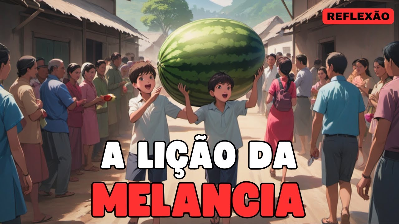 Se você precisa passar por algum desafio na vida, mantenha uma atitude positiva. A LIÇÃO DA MELANCIA