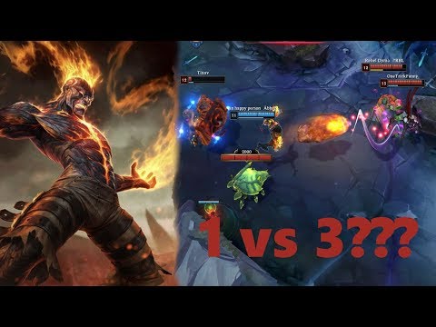 Brand 1 vs 3, Syndra INSTANT kill League of Legends